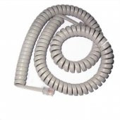 Telefon Ahize Kablosu Spiralli Gri Renk 2 Metre - 1