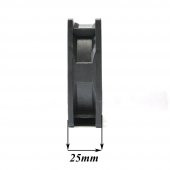 8Cm Kasa Fanı Siyah 80 x 80 x 25Mm Kasa Soğutucu Fan Sessiz - 2
