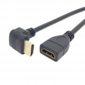 90 Derece Hdmi Uzatma Kablosu - 60Cm - 1