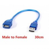 Kısa Usb Uzatma Kablosu - Gerçek Usb 2.0 - 30 Cm - 4