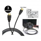 3M Metre Mini Hdmi To Hdmi Kablo Tablet Foto Makinesi Uyumlu - 1