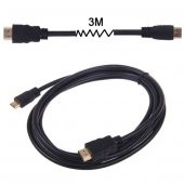 3M Metre Mini Hdmi To Hdmi Kablo Tablet Foto Makinesi Uyumlu - 2