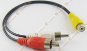 Anfi Y Kablo 2 Erkek Rca To 1 Dişi Rca Kablo - 4