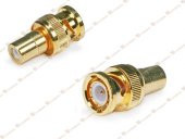 Bnc To Lale Rca Tos Çevirici Jak Jack Dönüştürücü Gold thumbnail 2