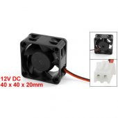 12V 4Cm 2 Pin 40X40X20Mm Kasa Fanı Sessiz Fan - 3