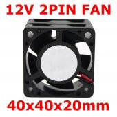12V 4Cm 2 Pin 40X40X20Mm Kasa Fanı Sessiz Fan - 11