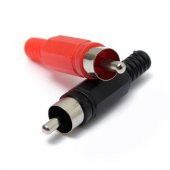 Rca Erkek Tos Jak Fiş Plastik Rca Şase 1 Siyah 1 Kırmızı - 1