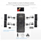 4 Port Usb Kvm Switch 4 Pc Kasa Tek Kontrol thumbnail 2