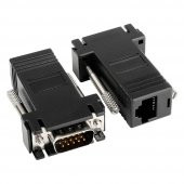 Vga Extender Male To Lan Cat5 Cat5E Rj45 Female 2 Adet thumbnail 1