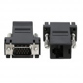 Vga Extender Male To Lan Cat5 Cat5E Rj45 Female 2 Adet thumbnail 2