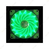 12Cm Kasa Fanı 15 Led Li 3D Görünüm Silikon Pad Yeşil thumbnail 3