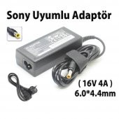Koodmax Sony 16V 4A Notebook Adaptör - 6.0x4.4 MM - Sony Laptop Adaptörü thumbnail 1