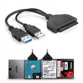 Usb 3.0 2.5 Inç Sata Ssd Hdd Hard Disk Kablosu Veri Aktarma - 1