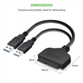 Usb 3.0 2.5 Inç Sata Ssd Hdd Hard Disk Kablosu Veri Aktarma - 4