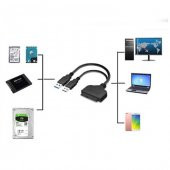 Usb 3.0 2.5 Inç Sata Ssd Hdd Hard Disk Kablosu Veri Aktarma - 7