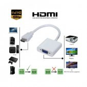 Hdmi To Vga Çevirici Kablo-Hdmı Vga Projeksiyon Notebok Pc Uyumlu - 7