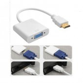 Hdmi To Vga Çevirici Kablo-Hdmı Vga Projeksiyon Notebok Pc Uyumlu - 9