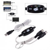 Usb Midi Kablo Org Adaptör Keyboard Adapter Piyano - 2 Metre - 1