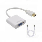 Hdmi To Vga Ses Çıkışlı Kablo Çevirici Dönüştürücü Adaptör 552688669 - 5