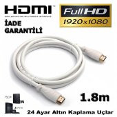 1.8M Metre Hdmi Kablo Ses Görüntü Full Hd 3D Lcd Pc Notebook thumbnail 1