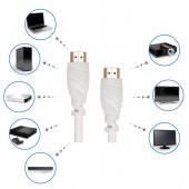 1.8M Metre Hdmi Kablo Ses Görüntü Full Hd 3D Lcd Pc Notebook thumbnail 8