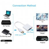 Hdmi To Vga Kablo Ps3 Ps4 Xbox Raspberry Pi Uydu Receiver Uyumlu - 6