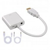 Hdmi To Vga Kablo Ps3 Ps4 Xbox Raspberry Pi Uydu Receiver Uyumlu - 8