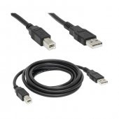 Usb 2.0 Yazıcı Kablosu Lazer Yazıcı Kablosu 1.8M Printer Kablosu - 2