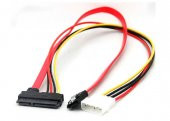 Sata To Sata Kablo 22 Pin To 7 Pin + 4 Pin Molex Power Kablo thumbnail 4