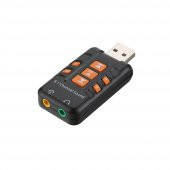 Wozlo 8.1 USB Virtual Sound 3D Ses Kartı - Usb Harici Ses Kartı Chipli - 1