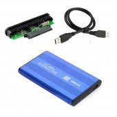 2.5 İnç Sata Harddisk Kutusu - Sata Hdd Kutu - Mavi Renk thumbnail 2