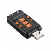 Wozlo 8.1 USB Virtual Sound 3D Ses Kartı - Usb Harici Ses Kartı Chipli - 2