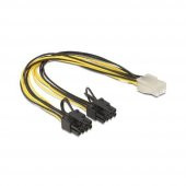 6 Pin To 2 X 8 Pin Pci-E Ekran Kartı Power Çevirici Bakır Kablo - 2