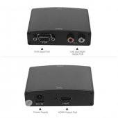 Hdmi To Vga Çevirici+R/L Audio Converter Ses ve Görüntü Çevirici - 4