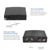 Hdmi To Vga Çevirici+R/L Audio Converter Ses ve Görüntü Çevirici - 6