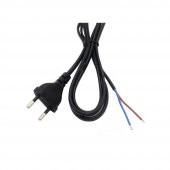 Power Kablo 2X0.75Mm 1 Metre Uzatma 2 Pin Teyp Fişi Uçu Açık - 3