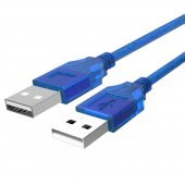 Wozlo USB İki Ucu Erkek Kablo 60 CM thumbnail 2