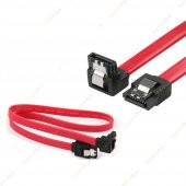 40 Cm Sata Data Kablo - 90 Derece - Metal Klip - 1