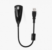 7.1 USB 12 Kanal 64 Bit 5Hv2 Destekli Kablolu Audio Çevirici Harici Ses Kartı thumbnail 2