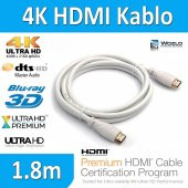 4K Hdmi Kablo 1.8M Metre Ultra Hd 4K 60Hz 2160P High Speed Kablo - 1
