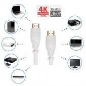 4K Hdmi Kablo 1.8M Metre Ultra Hd 4K 60Hz 2160P High Speed Kablo - 6
