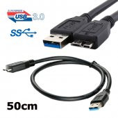 Micro Usb 3.0 Kablo Harddisk Kablosu 50Cm Şarj Data Kablosu - 1