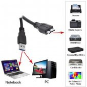 Micro Usb 3.0 Kablo Harddisk Kablosu 50Cm Şarj Data Kablosu - 8