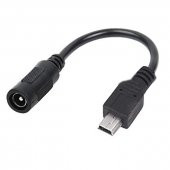 5.5 2.1Mm To Mini Usb 5 Pin Soket Çevirici Power Adaptör Kablosu - 2