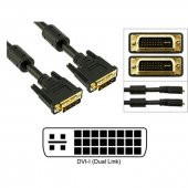 Dvi To Dvi Kablo Çift Filtreli Dvi-I Dual Link 24+5 Kablo 5 Metre thumbnail 2