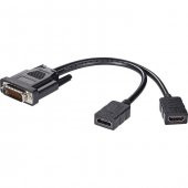 Dms-59 Pin Erkek To 2 Hdmi 1.4 Hdtv Dişi Splitter Uzatma Kablo - 1