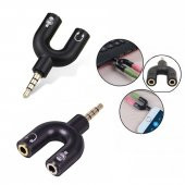 Kulaklık Mikrofon Birleştirici Adaptör 3.5Mm Ayırıcı Aparat - 4