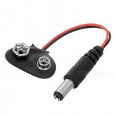 9V Pil Başlığı 9 Volt Dişi Pil Soketli Erkek Jaklı Kablo -T Model thumbnail 1