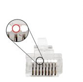 Ez Rj45 Cat5/Cat6 Yeni Nesil Delikli Konnektör - 100 Adet thumbnail 3