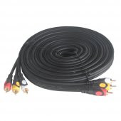 5M 3 Rca To 3 Rca Ses Video Sinyal Kablosu Özel Bakır Seri - 1
